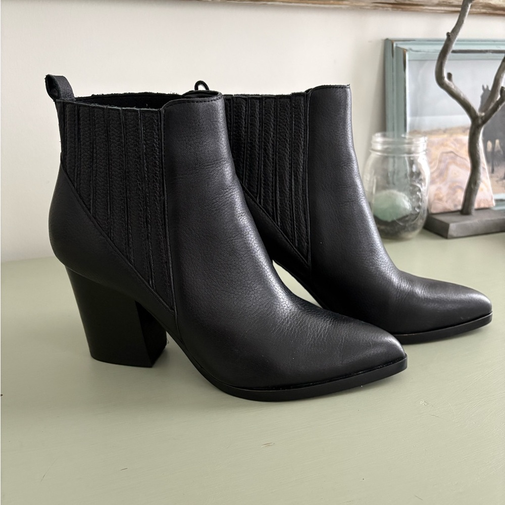 Marc Fisher Alva Black Ankle Booties - 8